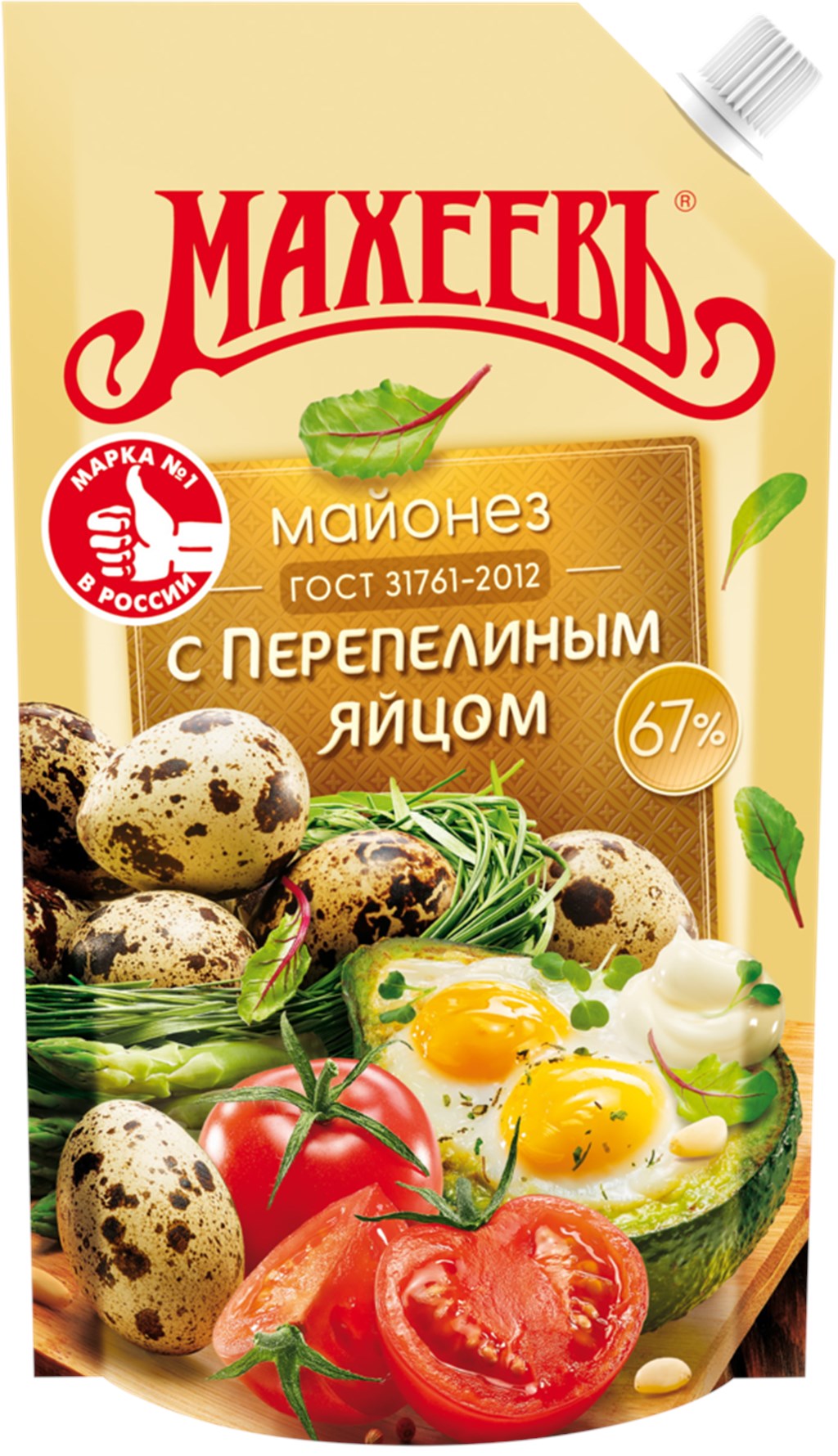 Майонез "Махеевъ" Прем. с перепел.яйцом  400мл