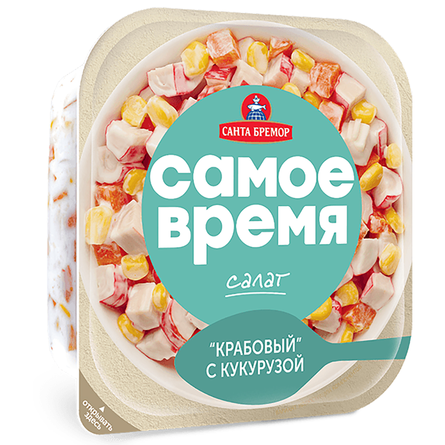 Салат "Крабовый с кукурузой" 150г