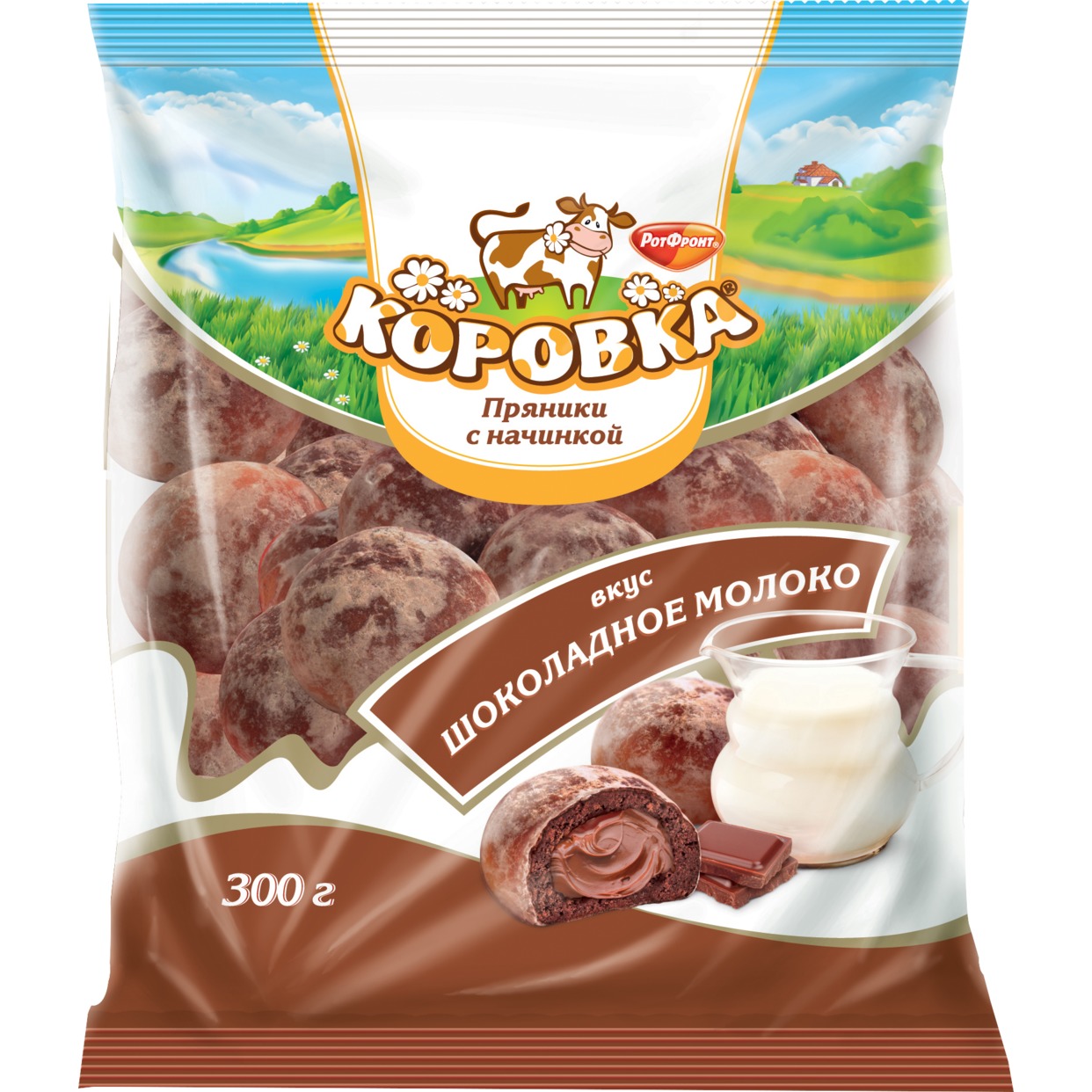 Пряники "Коровка" ар.топлен.молока 300г