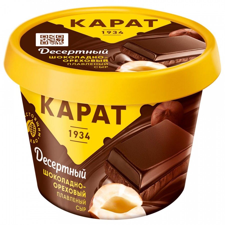 Сыр плавл.шокол. "Шоколадно-ореховый" 30% 230г