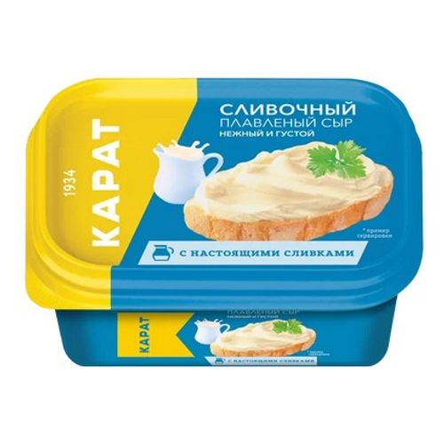 Сыр плавленый сливочный "Карат" 45% 400г